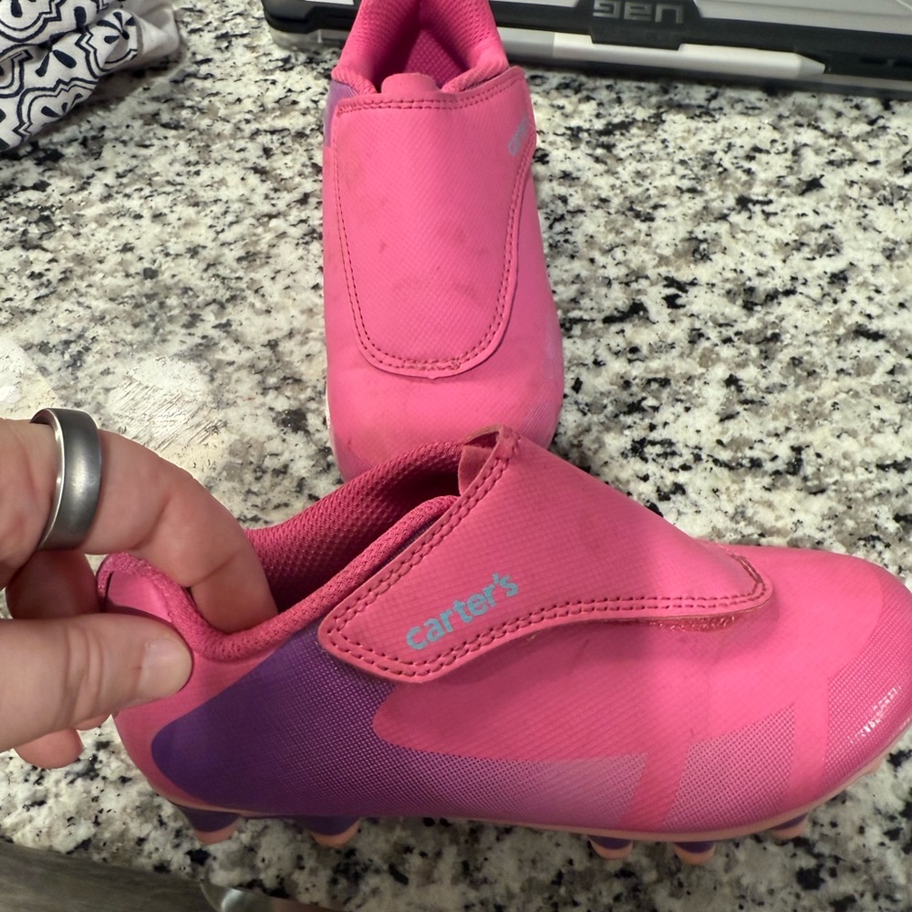 Carter's Pink and Purple Soccer Cleats